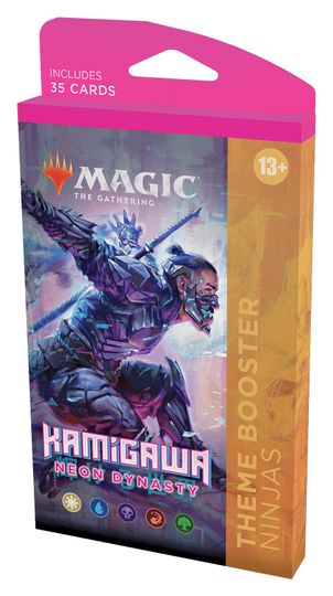 Wizards of the Coast Magic The Gathering: Kamigawa Neon Dynasty Theme Booster Barva: Ninja