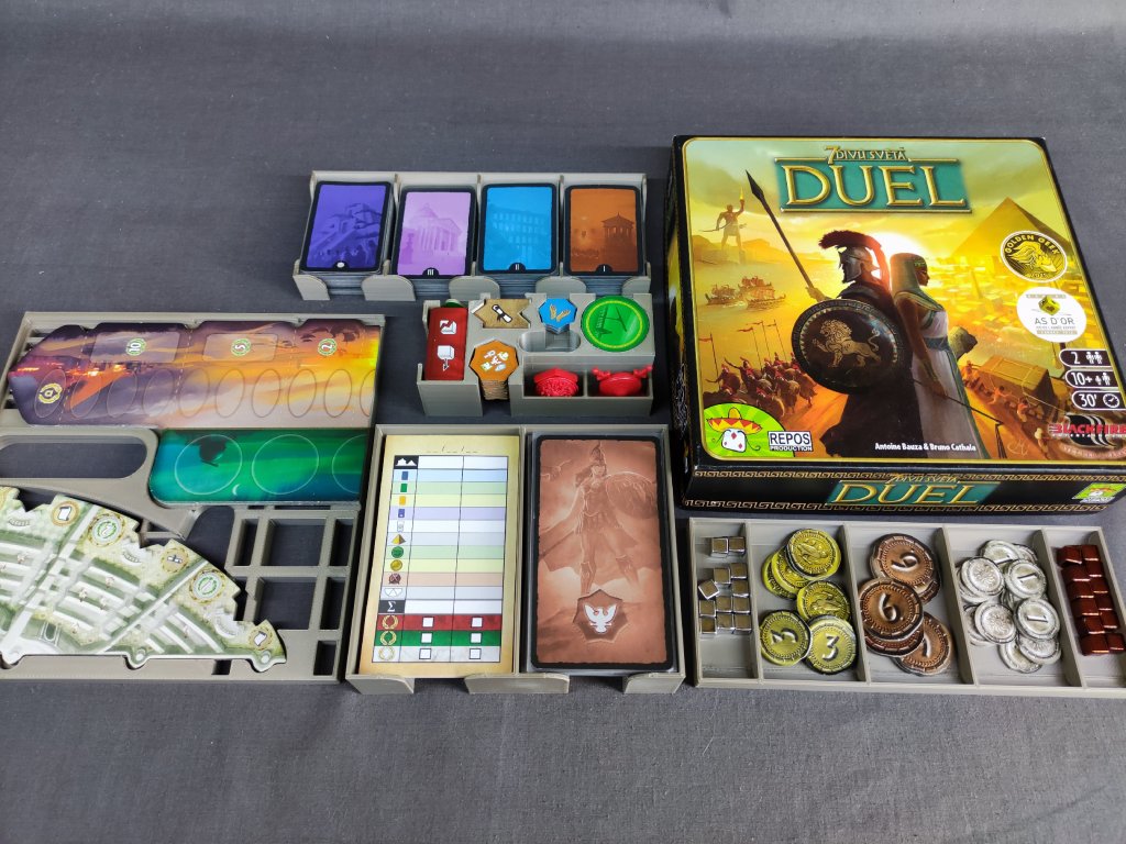 inserty.cz 7 divů světa Duel + Pantheon + Agora - Insert (7 Wonders Duel + Agora + Pantheon Insert)