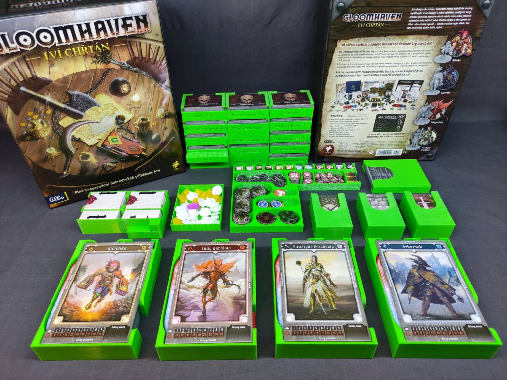 inserty.cz Gloomhaven: Lví chřtán - Insert (černý) (Gloomhaven: Jaws of the Lion Insert)