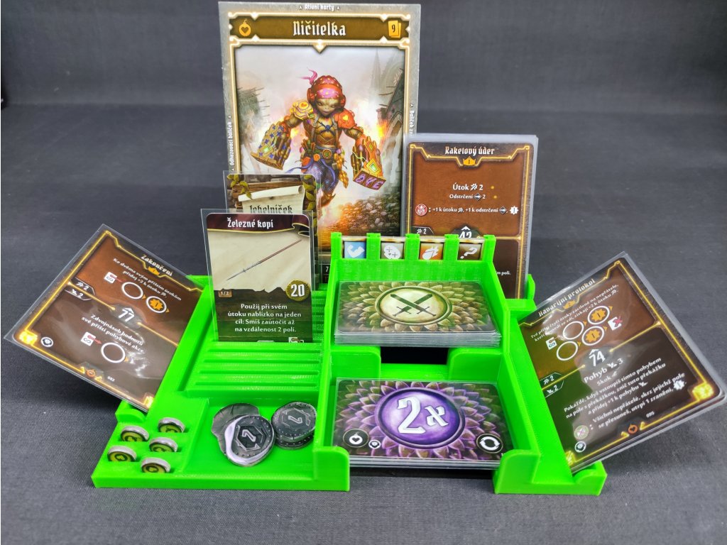 inserty.cz Gloomhaven: Lví chřtán: hráčská deska (černá)