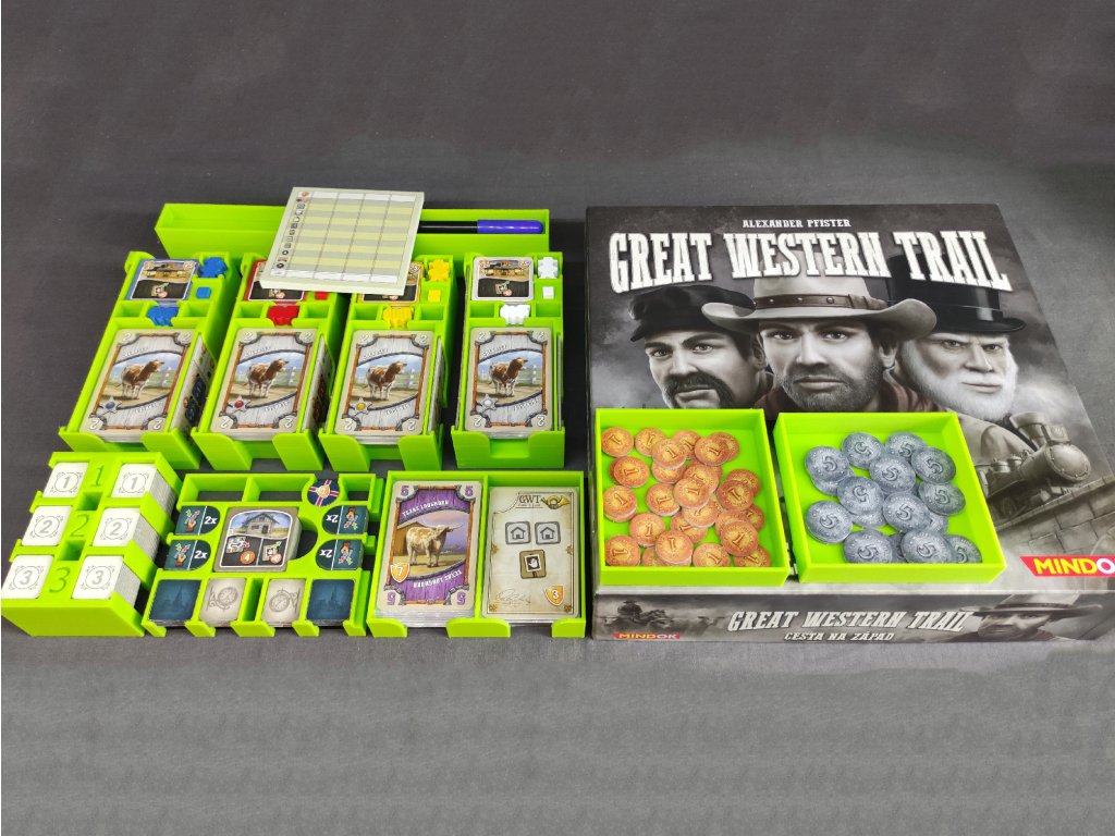 inserty.cz Great Western Trail Cesta na západ + rozšíření Rails to the North - Insert (černý)