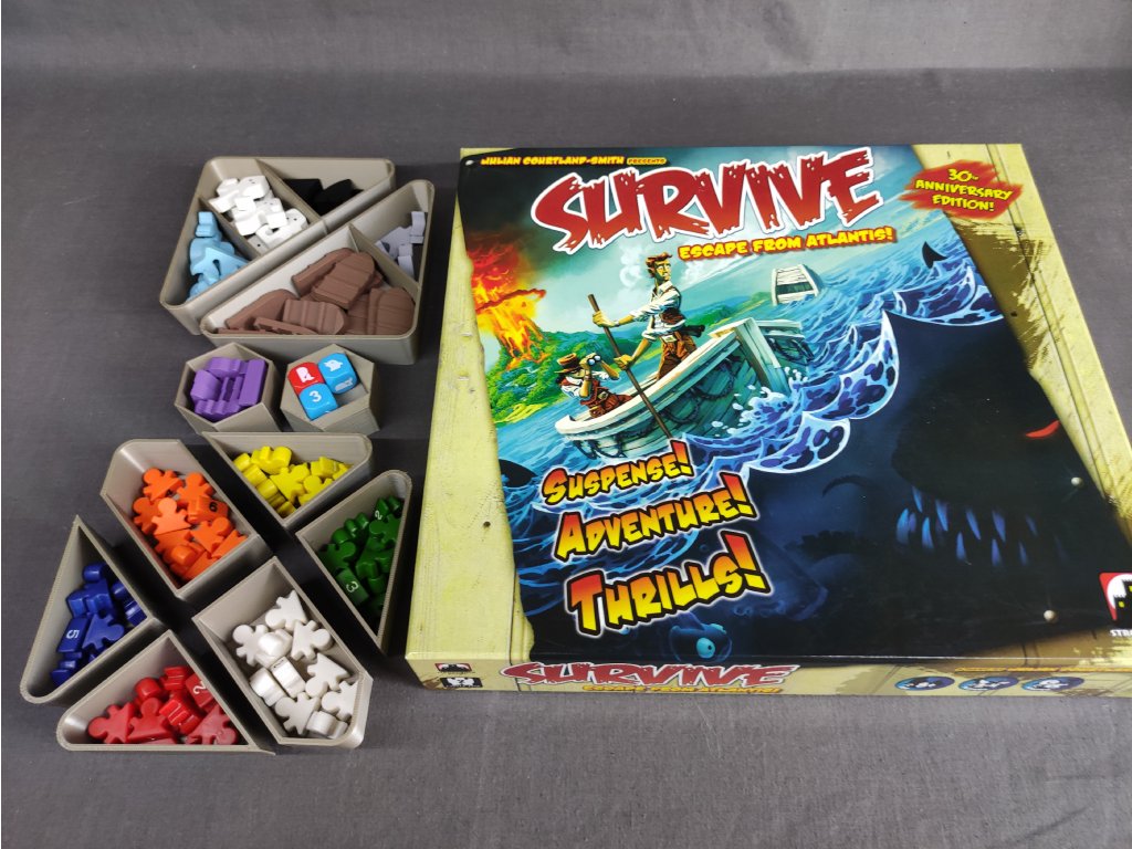inserty.cz Survive: Escape from Atlantis! + Dolphins & Squids & 5-6 Players - Insert  (černý)