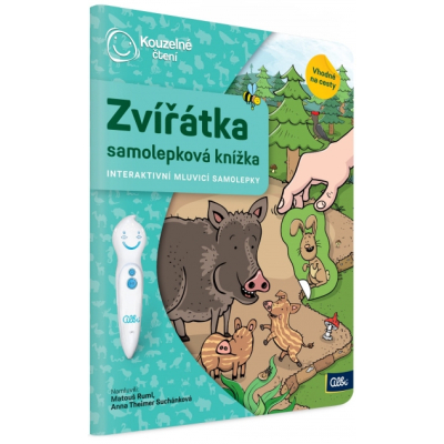 Albi - KOUZELNÉ ČTENÍ - Samolepková knížka Zvířátka