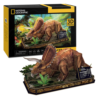 CubicFun - Puzzle 3D Triceratops 44 dílků