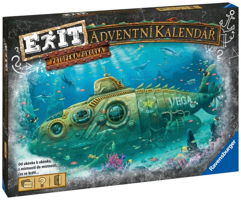 Ravensburger EXIT Adventní kalendář - Ponorka