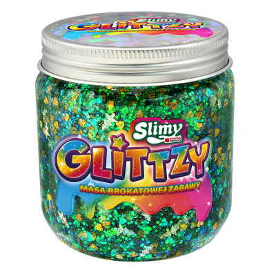 Slimy Glitzy 240g - bílá