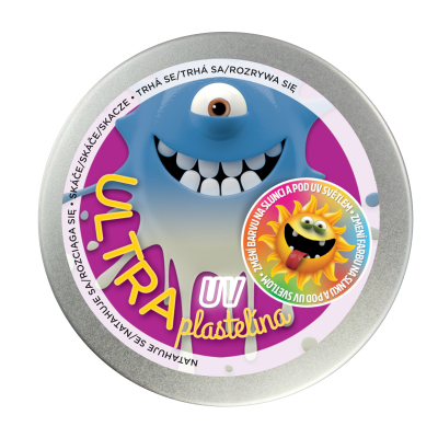 Ultra plastelína 80g UV - fialová