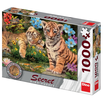 Puzzle 1000 dílků Tygříci secret collection