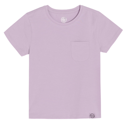 Basic tričko s krátkým rukávem- fialové - 134 LIGHT VIOLET