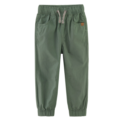 Bavlněné kalhoty- zelené - 92 DARK GREEN