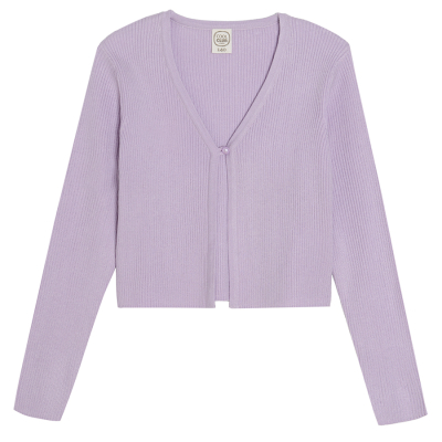 Bolero s knoflíčkem- fialové - 134 LILAC