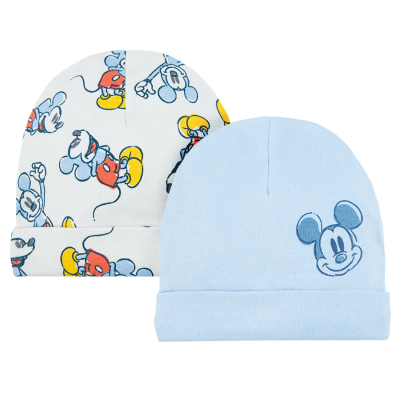 Čepice Mickey Mouse 2 ks- modrá