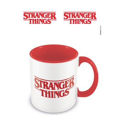 Hrnek keramický Stranger Things (Logo) červený