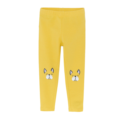 Legíny s pejskem na kolenou- žluté - 98 YELLOW