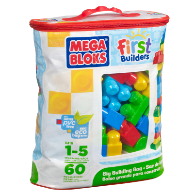 Mega Bloks Kostky v plastovém pytli kluci