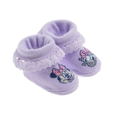 Novorozenecké ponožky Minnie- fialové - 0-3 MONTHS LILAC