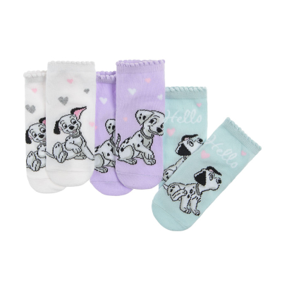 Ponožky 101 dalmatinů 3 ks- více barev - 22_24 MIX