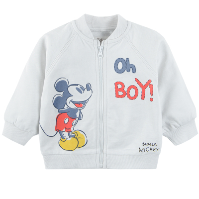 Rozepínací mikina Mickey Mouse- béžová - 56 BEIGE