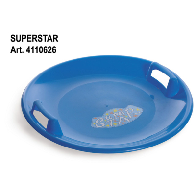 Sáňkovací talíř Super Star - Modrá