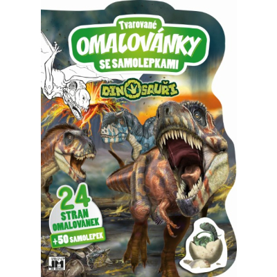 Tvarované omalovánky/ Dino