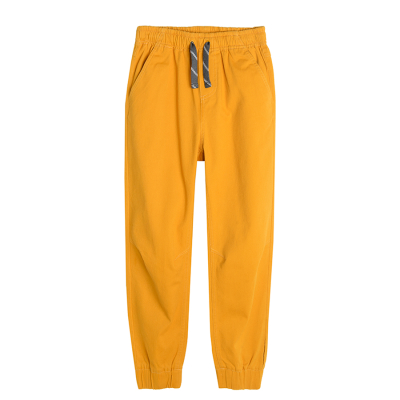 Volnočasové kalhoty regular fit- hořčicové - 104 ORANGE