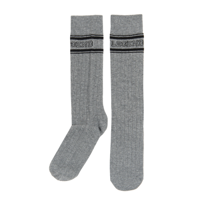 Vysoké ponožky- šedé - 31_33 GREY MELANGE