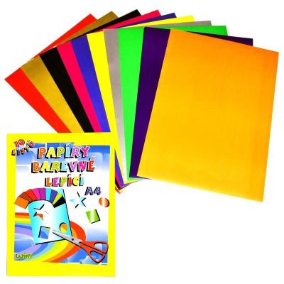 Wiky - Papíry barevné lepící A4