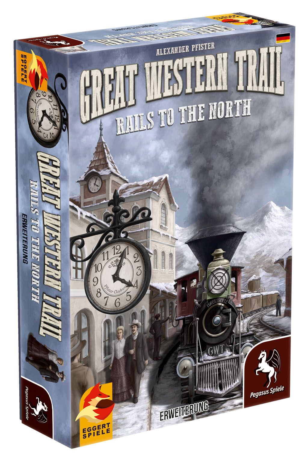eggertspiele Great Western Trail: Rails to the North DE (německy)