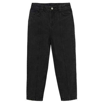 Dívčí džíny- tmavě šedé - 140 DARK DENIM