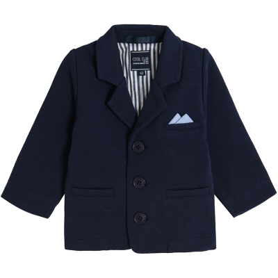 Elegantní chlapecké sako- námořnicky modré - 62 NAVY BLUE