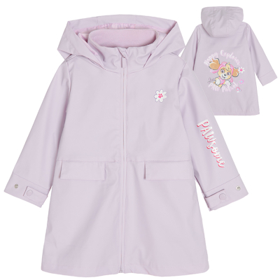 Kabátek s kapucí Tlapková patrola- světle fialový - 92 LIGHT PINK