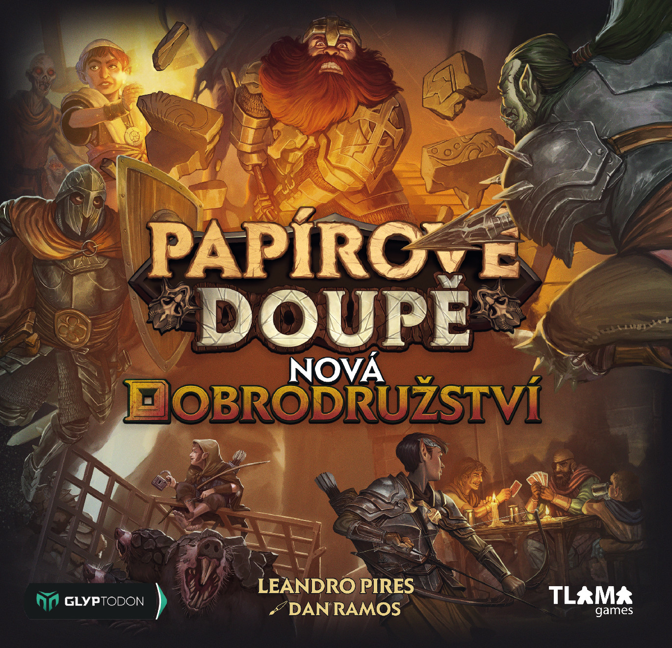 TLAMA games Papírové Doupě: Nová dobrodružství - rozšíření (Paper Dungeons: Sidequest Expansion CZ)