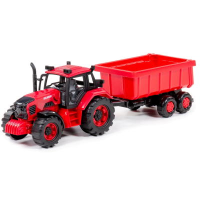 Traktor Belarus s přívěsem 37 cm