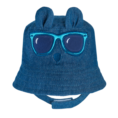 Bavlněný kloubouk- modrý - 42 NAVY BLUE