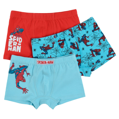 Boxerky Spiderman 3 ks- modrá