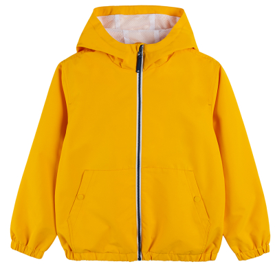 Chlapecká bunda s kapucí- žlutá - 134 YELLOW