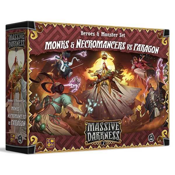 Cool Mini Or Not Massive Darkness 2: Heroes & Monster Set – Monks & Necromancers vs The Paragon