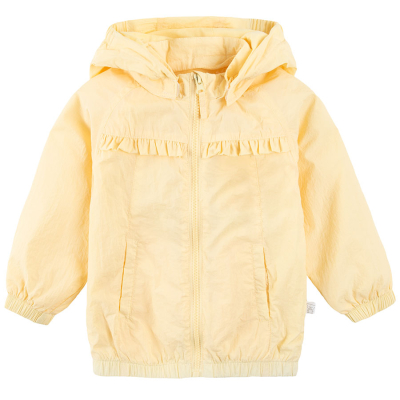 Dívčí bunda s kapucí- žlutá - 68 YELLOW