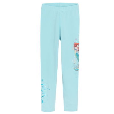 Dívčí legíny Disney princezny- tyrkysové - 92 TURQUOISE