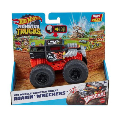 Hot Wheels monster trucks svítící a rámusící vrak - Boneshaker