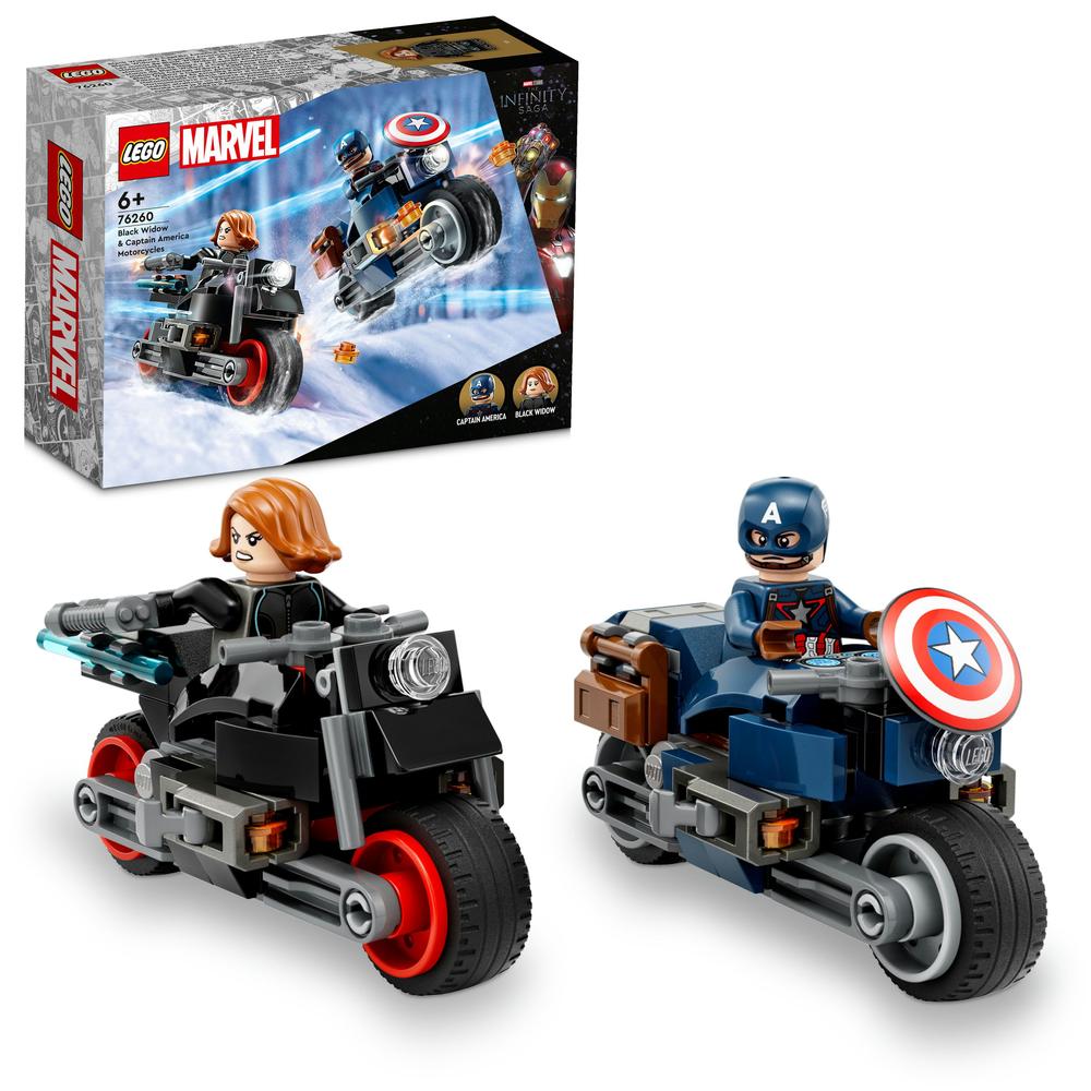 LEGO® Black Widow a Captain America na motorkách 76260