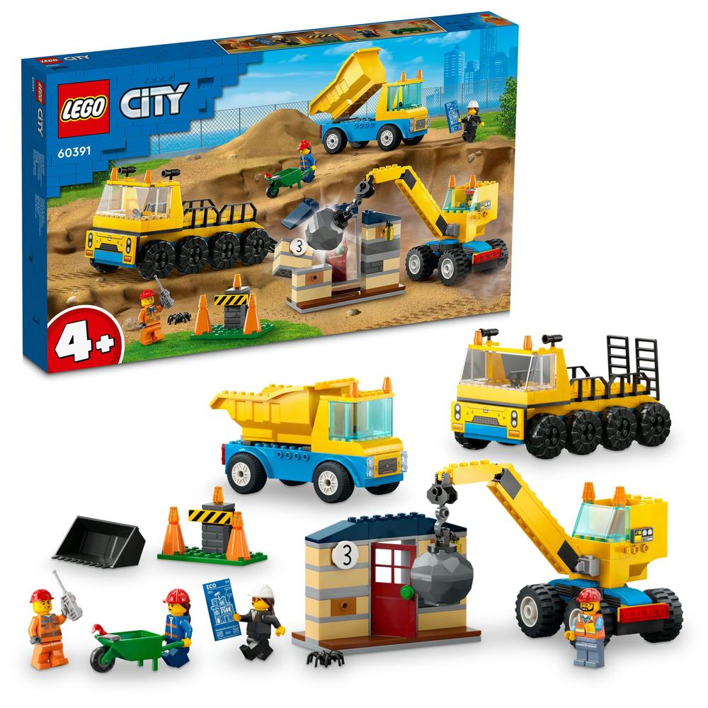 LEGO® Vozidla ze stavby a demoliční koule 60391