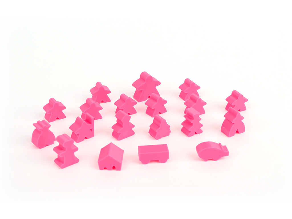 Myší Doupě Carcassonne - Figurky Barva: Růžová