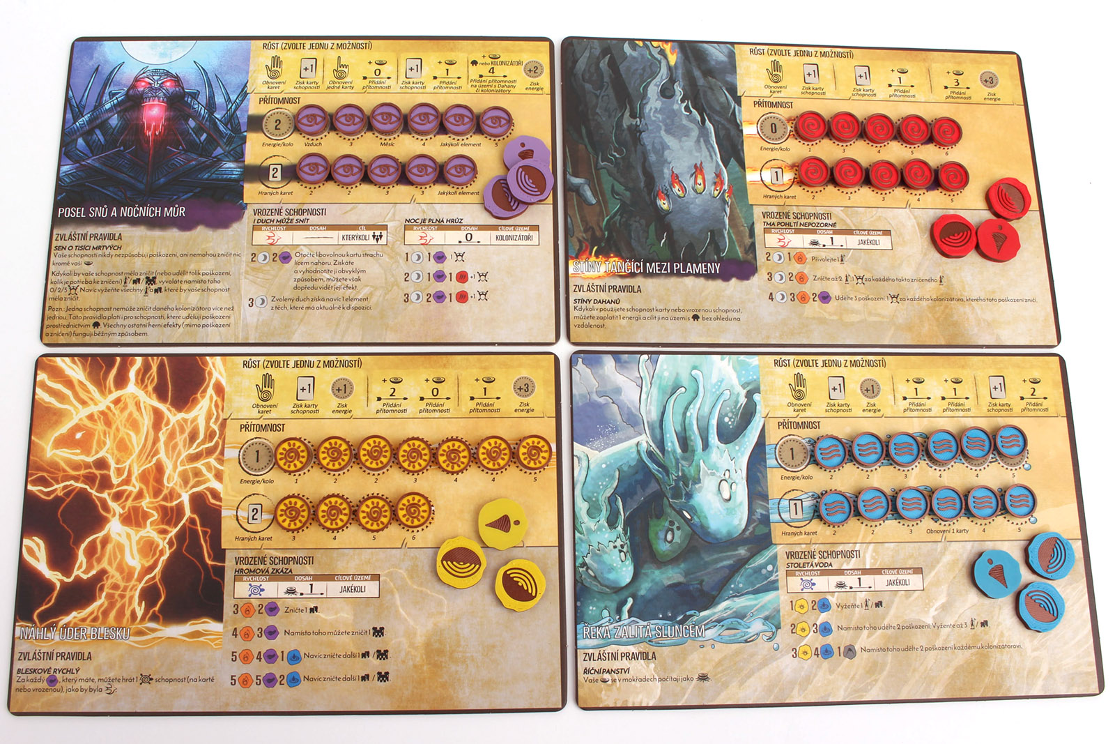 Myší Doupě Duchové ostrova - Žetony přítomnosti Varianta: Přítomnost - základní hra Žetony