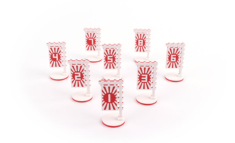 Myší Doupě Rising sun - Vlajky Žetony