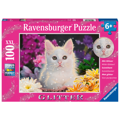 Puzzle třpytivé Kočka 100 dílků
