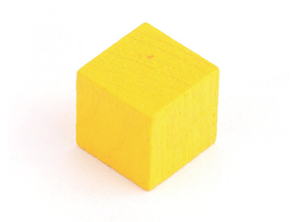TLAMA games Dřevěné kostičky 10 mm - žetony (20 ks) Barva: Žlutá