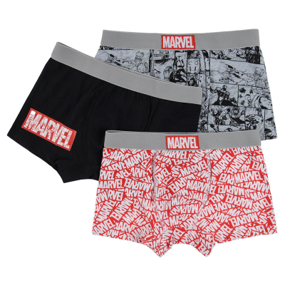 Boxerky Marvel 3 ks- více barev - 134_140 MIX