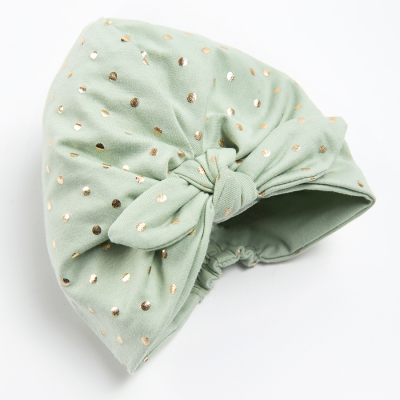 Dívčí turban - světle zelený - 40_42 LIGHT MINT