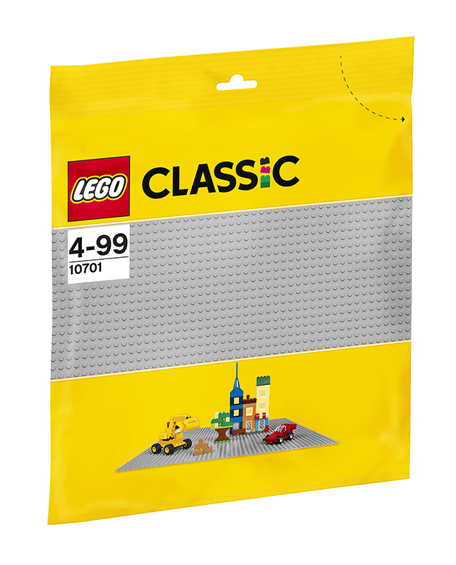 LEGO Šedá podložka na stavění 10701